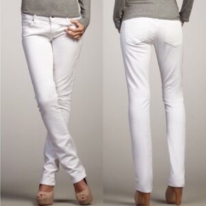 Citizen’s of Humanity Elson Medium Rise Straight Leg Jeans Size 25 White Beach
